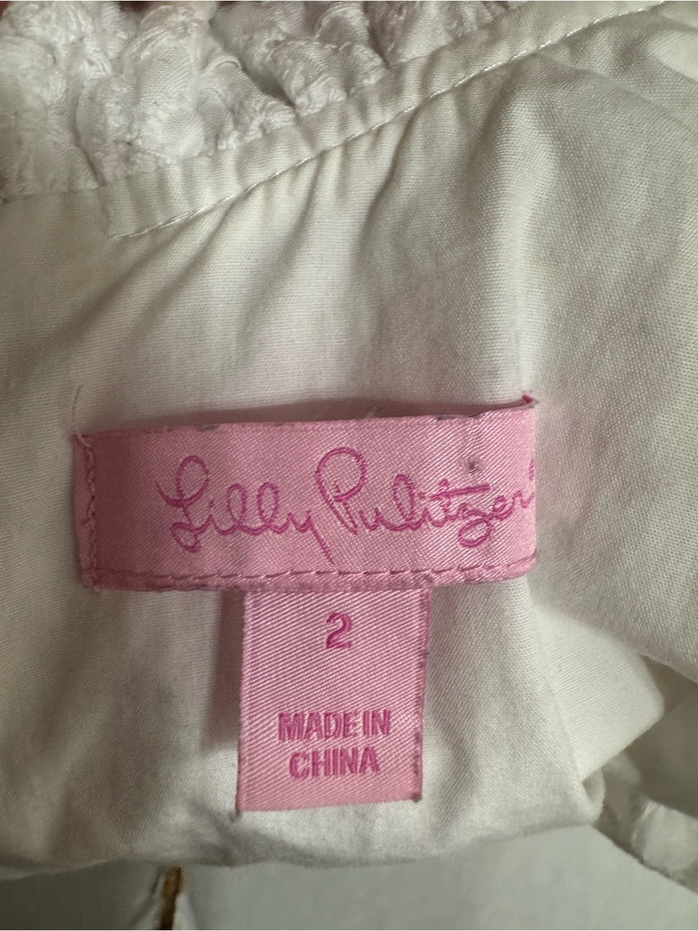 Lilly Pulitzer Adeline Lace Eyelet Mini Dress White Size 2 Coastal Coquette - Picture 4 of 7